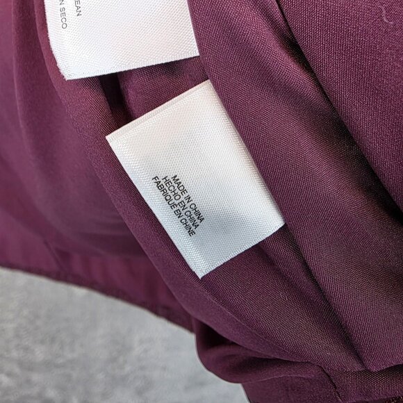 Anne Klein Jacket Womens Petite Small Chianti Quilted Floral Snap Front Lined - Picture 12 of 15